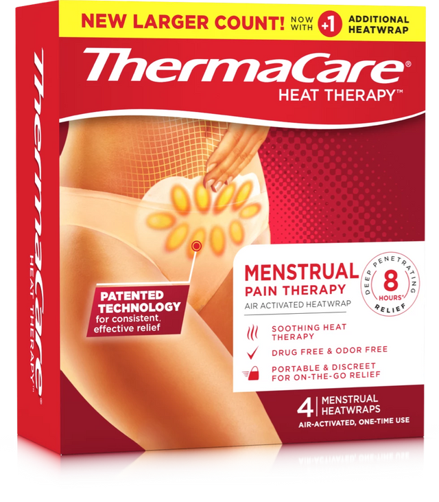 ThermaCare Advanced Menstrual Pain Therapy Heatwraps, 3 ea