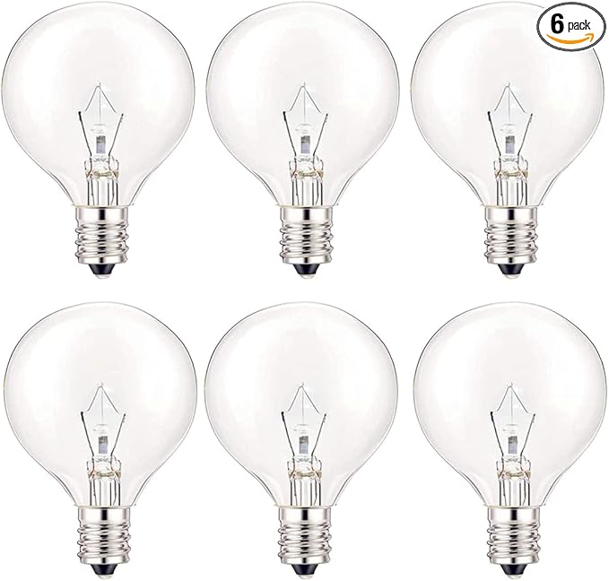 25 Watt Wax Warmer Bulbs,Original Replacement Light Bulbs for Full Size Scentsy
