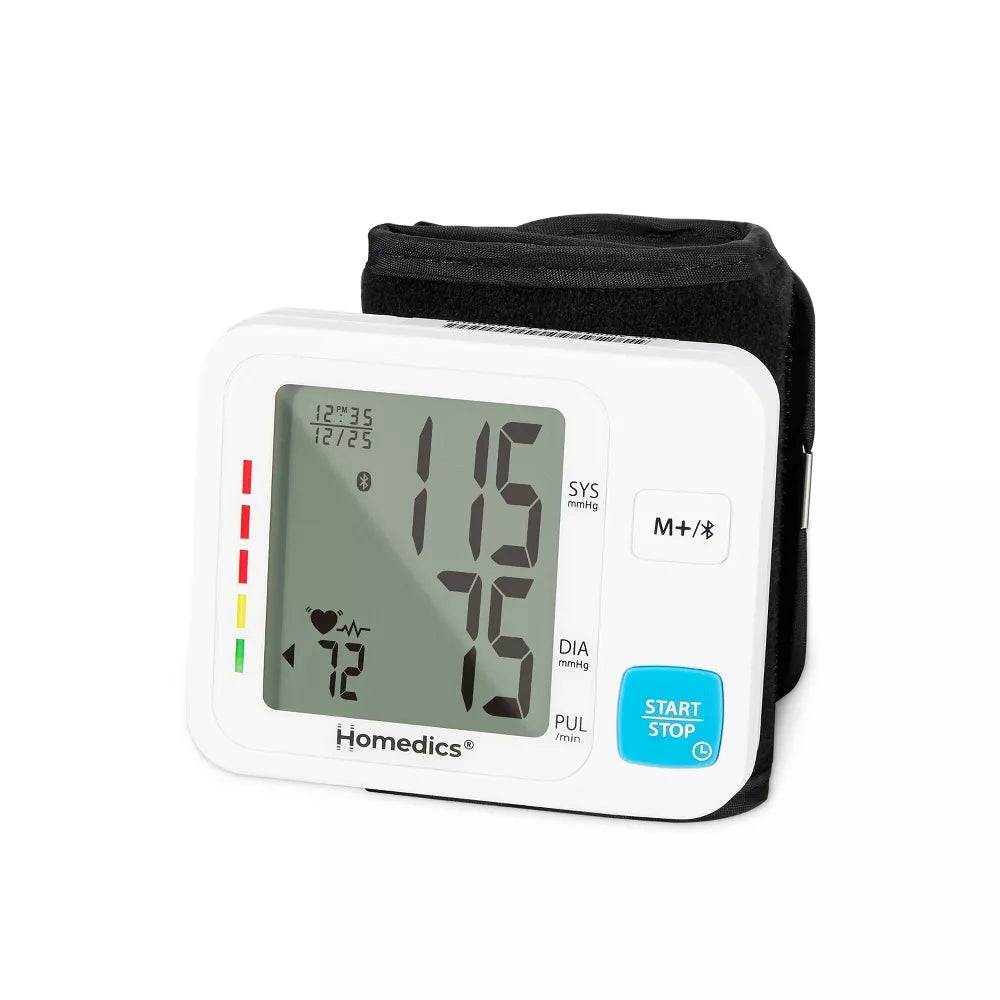 HoMedics 600 Series Wrist Blood Pressure Monitor with Bluetooth