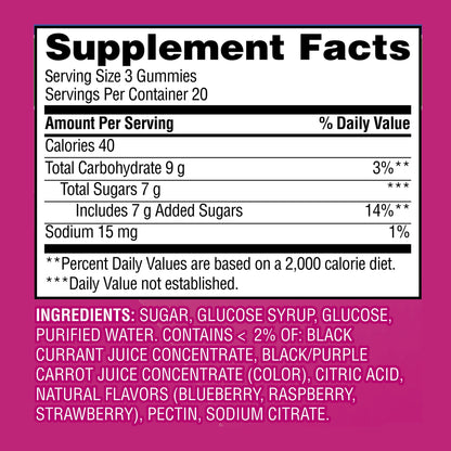 ReliOn Glucose Gummies Dietary Supplement, 60 Count