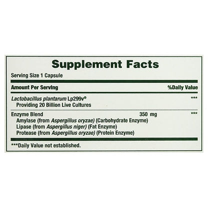 Nature's Bounty Probiotic GX Gas & Bloating Relief Capsules – 25 Count