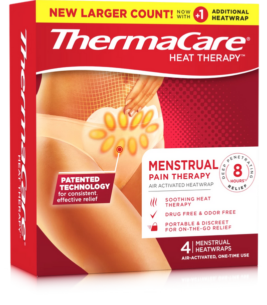 ThermaCare Advanced Menstrual Pain Therapy Heatwraps, 3 ea