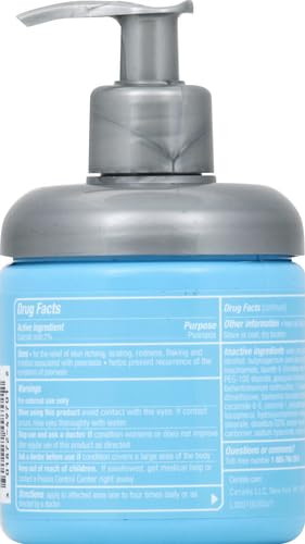 CeraVe Moisturizing Cream for Psoriasis | Salicylic Acid & Urea for Dry Skin & Itch Relief | Fragrance-Free, Allergy Tested | 8 oz