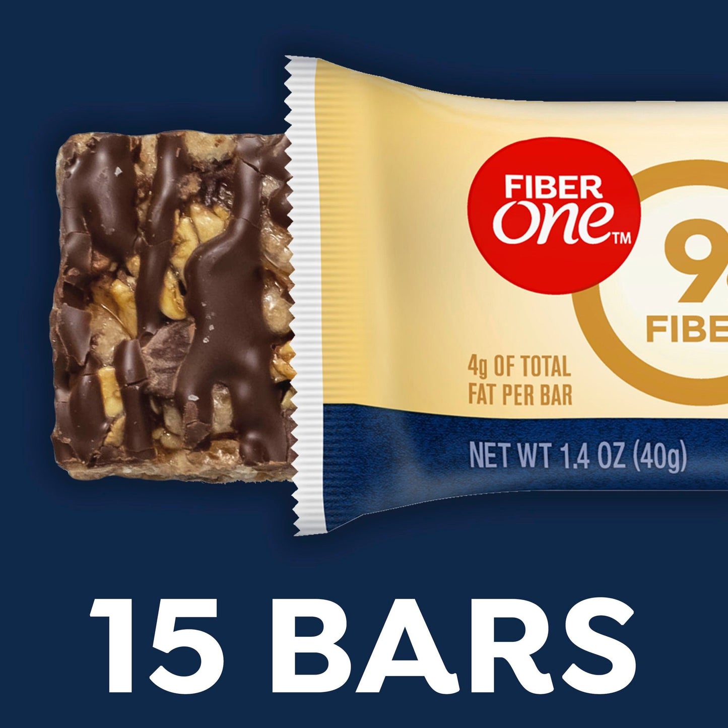 Fiber One Oats & Chocolate Chewy Bars – Mega Pack, 15 Count