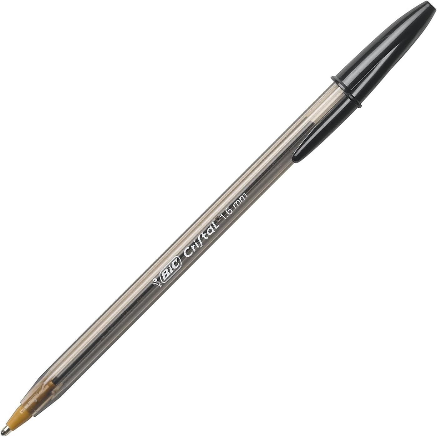 BIC Cristal Xtra Bold Ballpoint Pens – 24-Pack, 1.6mm Bold Point, Black Ink