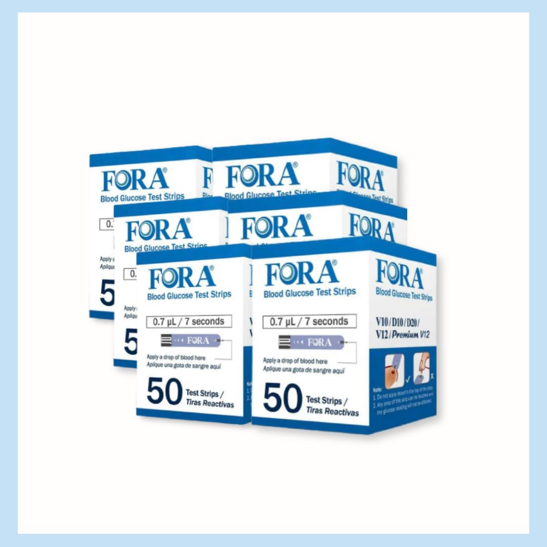 6 FORA Glucose Strips exp 11/25