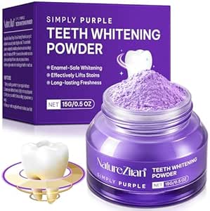 Teeth Whitening Powder – Enamel-Safe, No Sensitivity, Removes Coffee, Tea, Food & Tobacco Stains