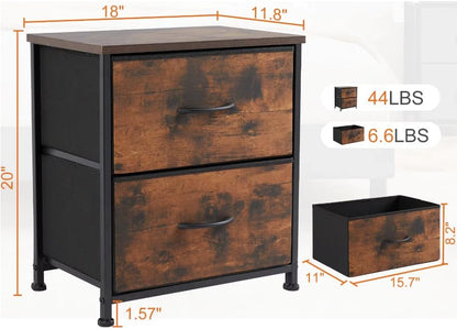 Aienvey Modern White Nightstand with Gold Frame – Compact Bedside Table Featuring Drawer & Open Shelf