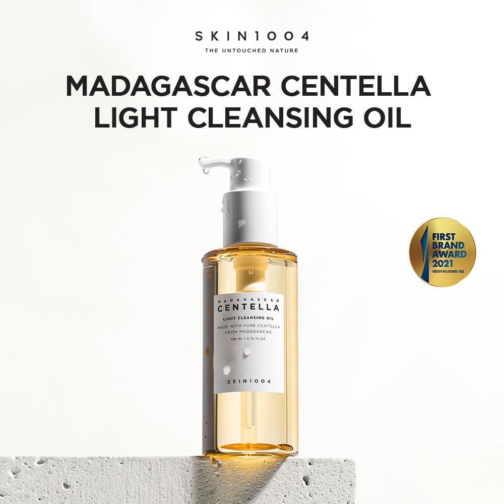 SKIN1004 Madagascar Centella Light Cleansing Oil – 200ml Gentle Korean Makeup Remover