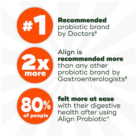 Align Probiotic Supplement for Digestive Health with Cranberry – 42 Capsules