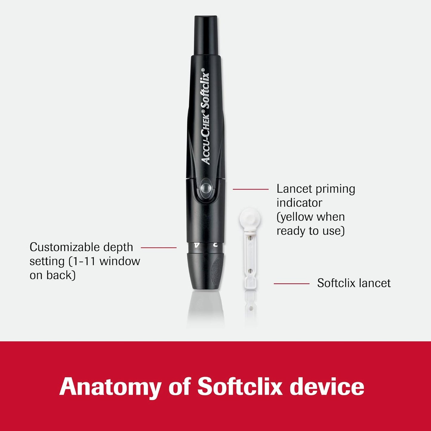 Accu-Chek Aviva Diabetes Test Kit for Diabetic Blood Glucose Monitoring: Aviva Plus Meter, Softclix Lancing Device, and 10 Softclix Lancets