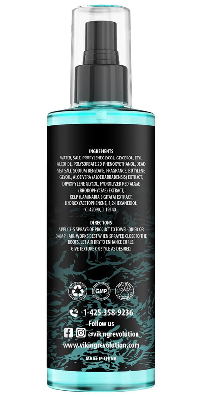 Viking Revolution Sea Salt Spray for Men – Texturizing Hair Spray for Volume & Beach Waves (6oz)