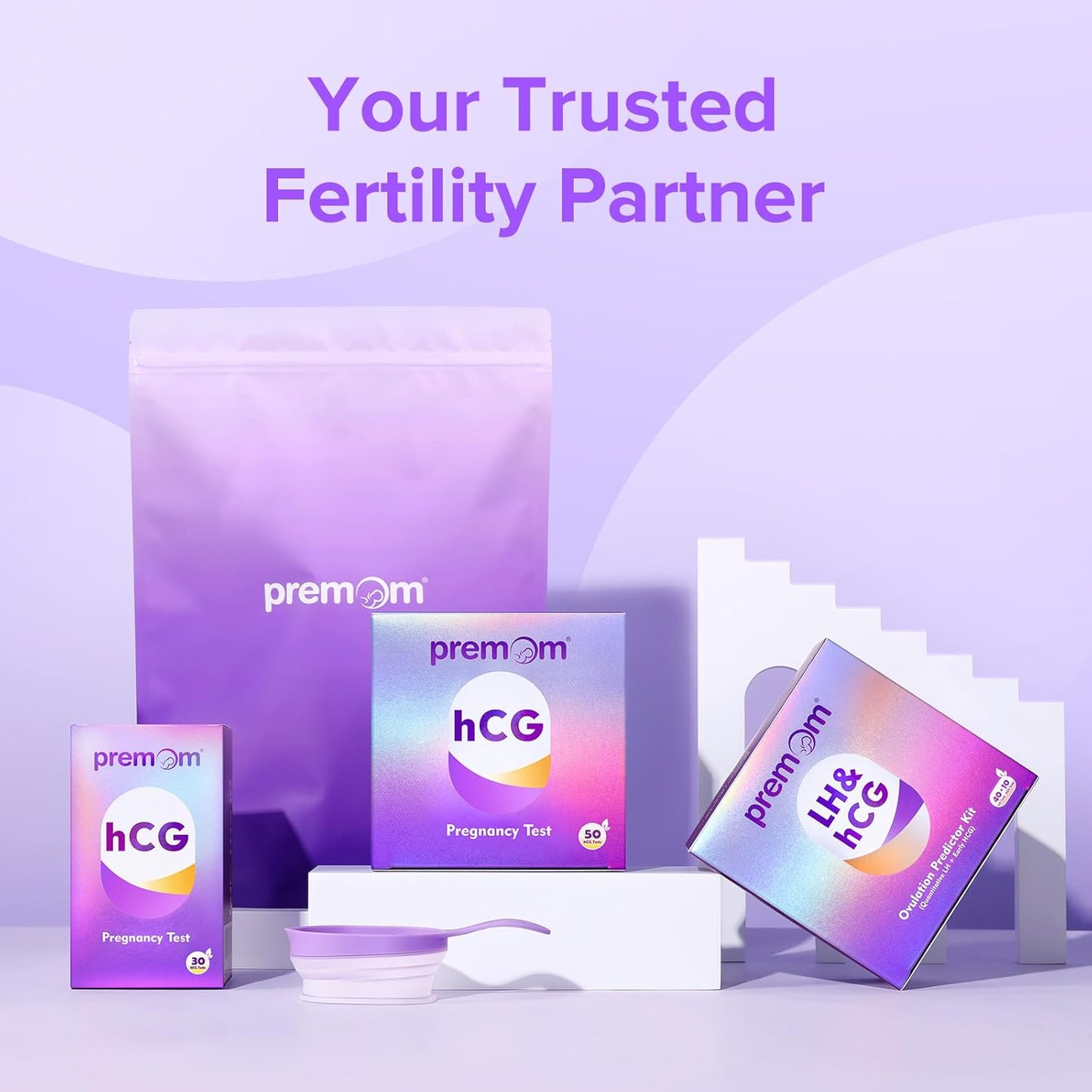 Premom Pregnancy Test Strips | Early Detection Pregnancy Test Kit | 30 Pack | Works with Premom App for Accurate Tracking