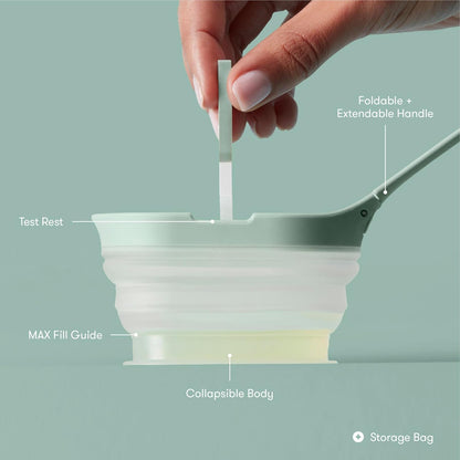 Frida Fertility No-Mess Pee Cup | Reusable Sample Cup for Pregnancy & Ovulation Tests | Includes Storage Bag