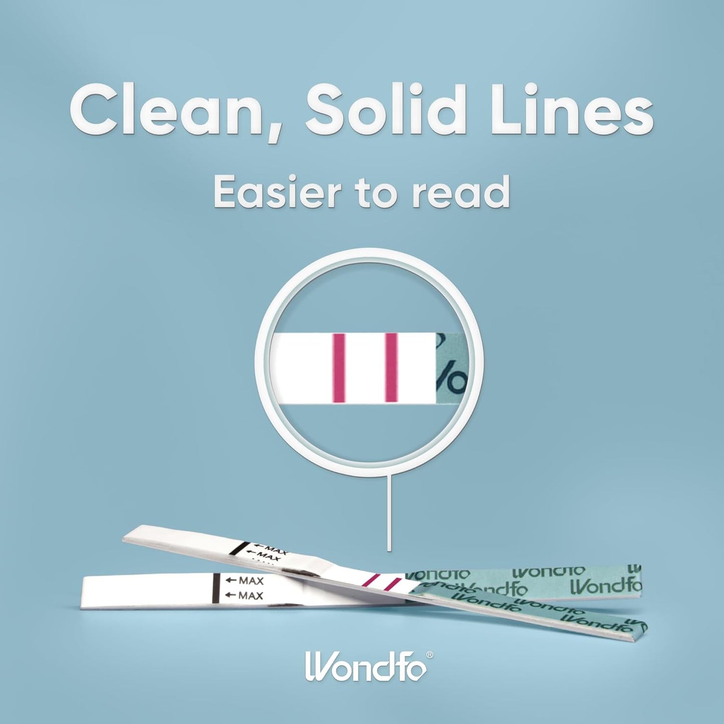 Wondfo Ovulation Test Strips | 50 LH Strips for Fertility & Pregnancy Planning | Fast, Sensitive Ovulation Detection at Home