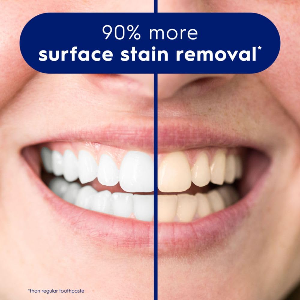 Crest 3D White Advanced Luminous Mint Toothpaste | Teeth Whitening, Enamel Strengthening & Cavity Protection | 3.7 oz, Pack of 4