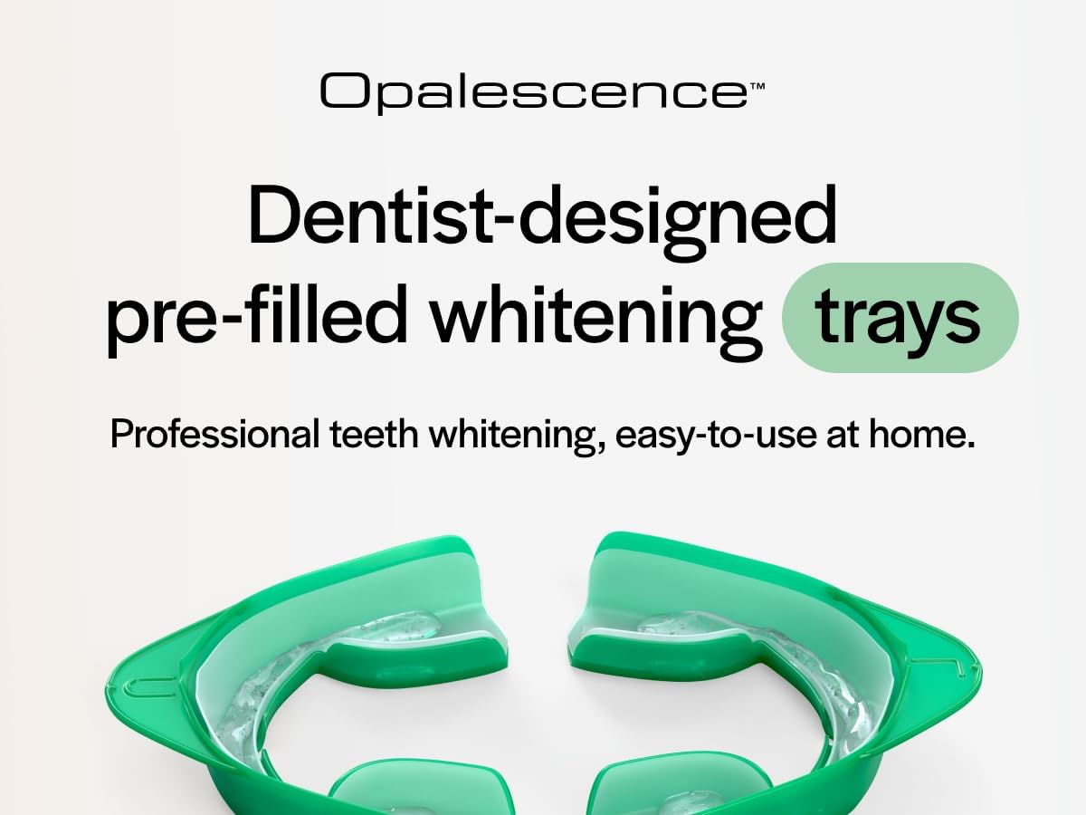 Opalescence Go 15% Prefilled Teeth Whitening Trays | Mint | Ready-to-Use Whitening Kit | 10 Professional Treatments | Made by Ultradent