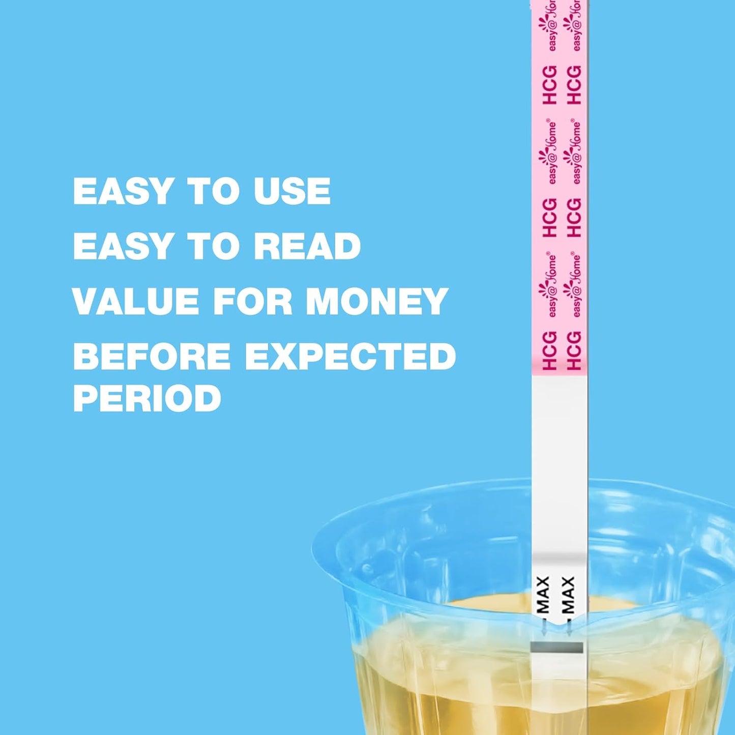 Easy@Home Ovulation & Pregnancy Test Kit | 25 LH + 10 HCG Strips & 35 Urine Cups | Accurate Fertility & Early Detection | Premom App Compatible