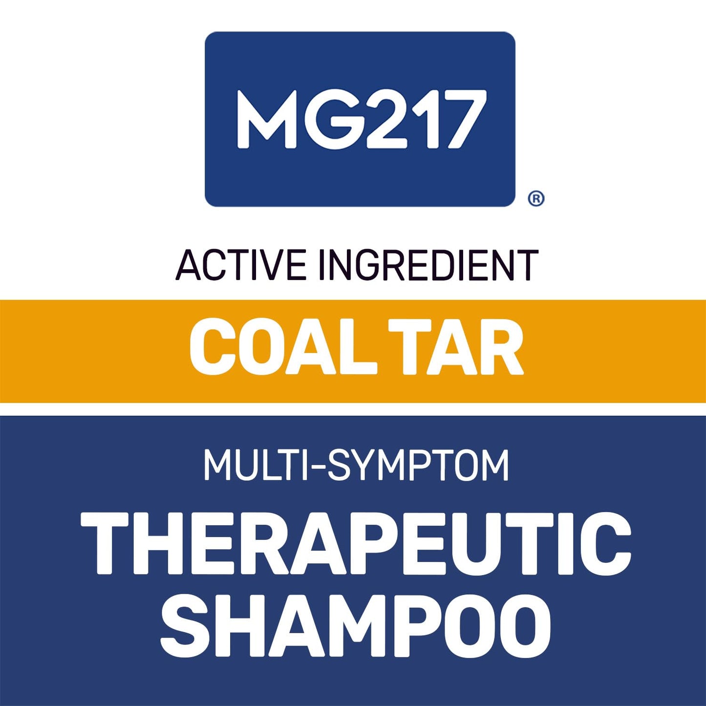 MG217 Psoriasis Shampoo & Conditioner | 0.5% Coal Tar Therapeutic Scalp Treatment | Controls Itching, Scaling & Flaking | 8 fl oz