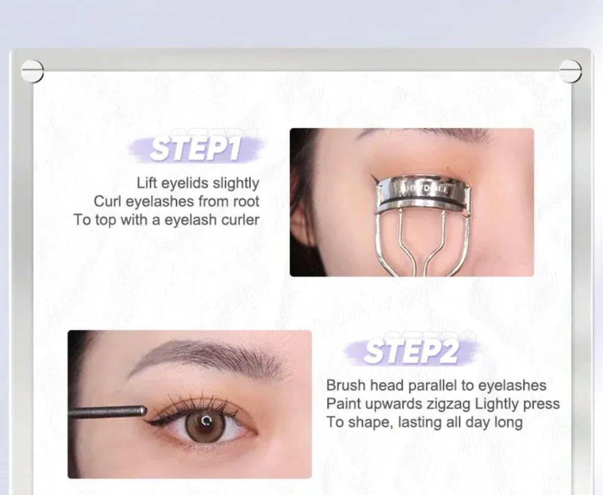 Judydoll 3D Curling Eyelash Iron Mascara – Black | Long-Lasting, Smudge-Proof, 0.03mm Fiber Lash Extension