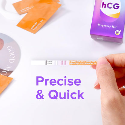 Premom Pregnancy Test Strips | Early Detection Pregnancy Test Kit | 30 Pack | Works with Premom App for Accurate Tracking