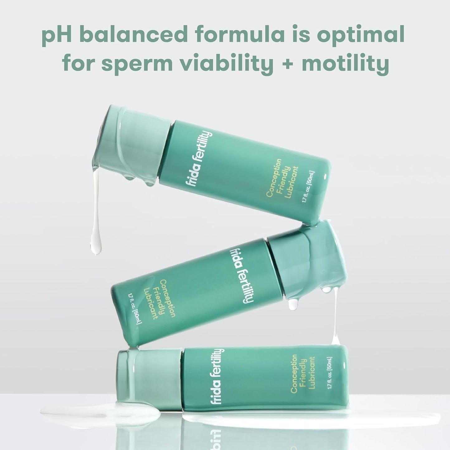 Frida Fertility Lubricant | Conception-Friendly Water-Based Lube | pH & Sperm Safe | Natural Hydration, Non-Sticky | 1.7 Fl Oz