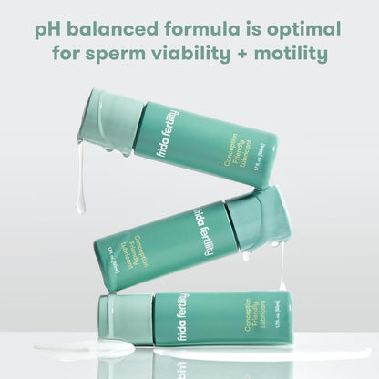 Frida Fertility Lubricant | Conception-Friendly Water-Based Lube | pH & Sperm Safe | Natural Hydration, Non-Sticky | 1.7 Fl Oz