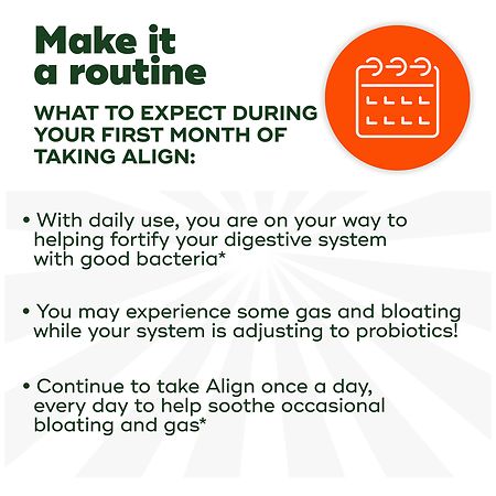 Align Probiotic Supplement for Digestive Health with Cranberry – 42 Capsules