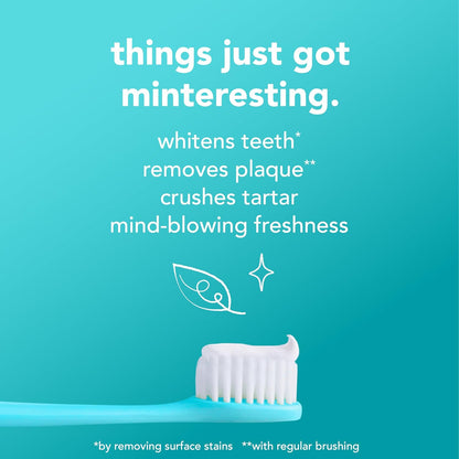 Hello Antiplaque & Whitening Fluoride-Free Toothpaste | Coconut Oil & Tea Tree Oil | Natural Peppermint | Helps Whiten Teeth | 3 Pack (4.7 oz Tubes)