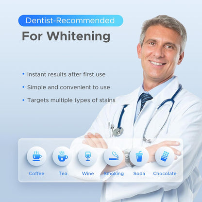 Luelli Teeth Whitening Kit | 35% Carbamide Peroxide for Sensitive Teeth | Enamel Safe | 32 LED Lights, Wireless Tray & Whitening Gel Pen | Cool Mint