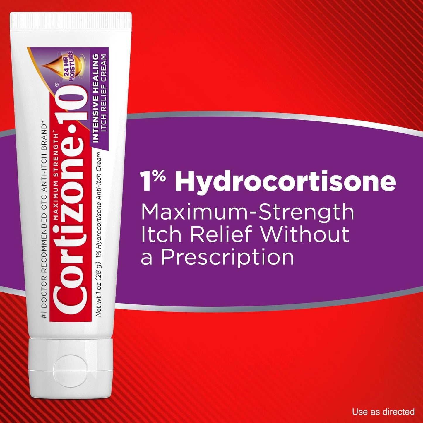 Cortizone-10 Maximum Strength Itch Relief Cream | 1% Hydrocortisone | Fast-Acting Anti-Itch for Rash, Eczema, Psoriasis & Bug Bites | 1 oz