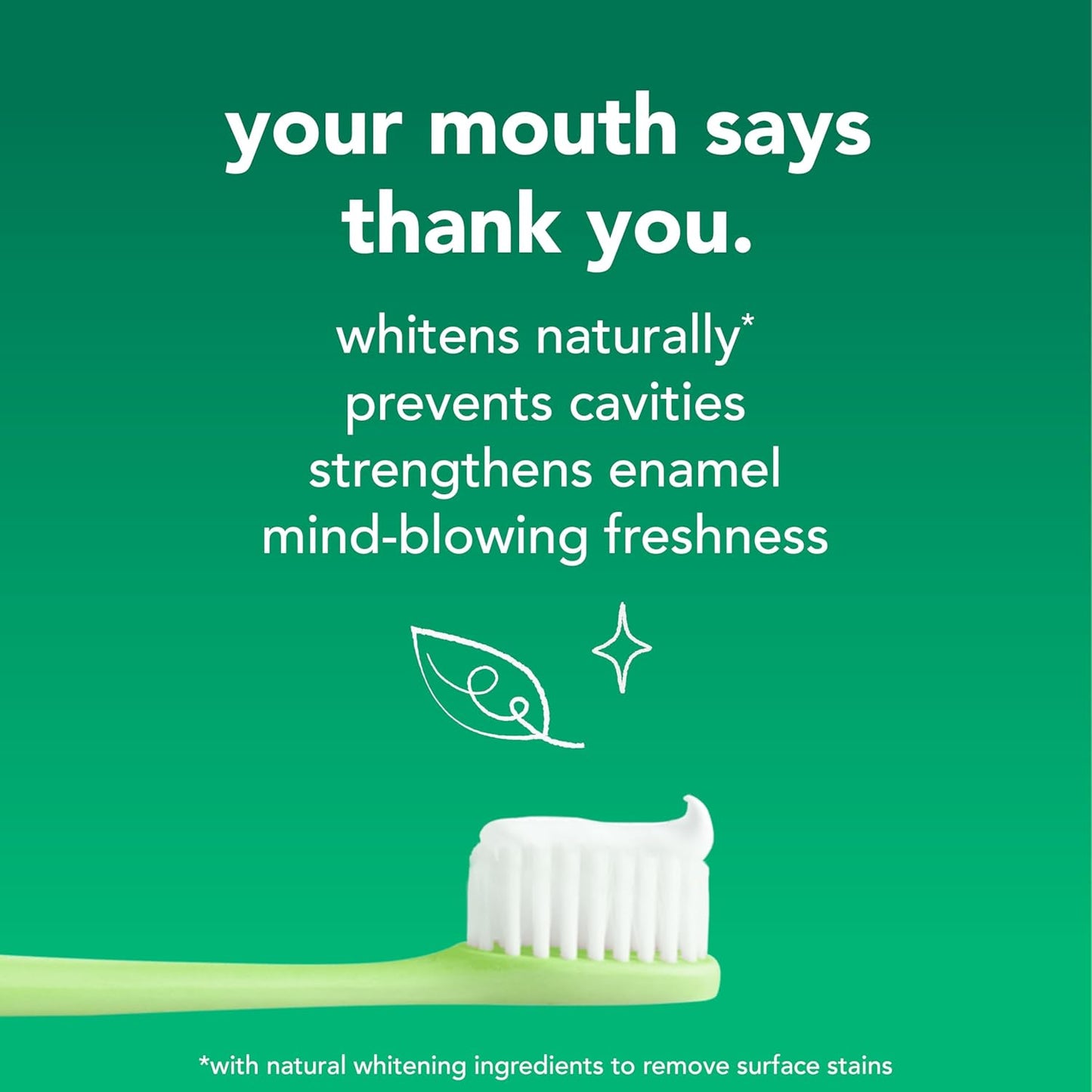 Hello Naturally Whitening Fluoride Toothpaste | Coconut & Tea Tree Oil | Mint Fresh Breath & Cavity Protection | 4.7 oz, 3-Pack