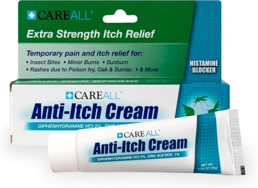 CareAll Anti-Itch Cream 1.25oz Histamine Blocking, Diphenhydramine HCI 2%