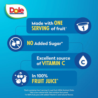 Dole Cherry Mixed Fruit in 100% Juice – 12 Pack of 4oz Cups
