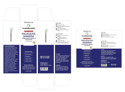 Anti-Fungal Shampoo for Folliculitis, Seborrheic Dermatitis & Scalp Psoriasis | Relieves Itchy, Dry Scalp