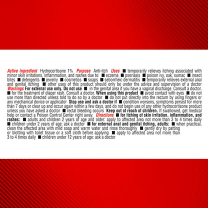 Cortizone-10 Maximum Strength Itch Relief Cream | 1% Hydrocortisone | Fast-Acting Anti-Itch for Rash, Eczema, Psoriasis & Bug Bites | 1 oz