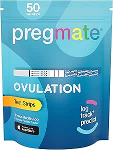 Pregmate Ovulation Test Strips | 50 LH Predictor Kit | Accurate Fertility Tracking for Cycle & Conception Planning