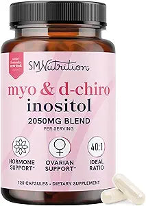 Myo-Inositol & D-Chiro Inositol 40:1 | Women’s Hormone & Fertility Support | Ovarian Health & Cycle Balance | 120 Capsules