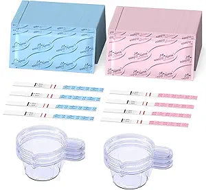 Easy@Home Ovulation & Pregnancy Test Kit | 25 LH + 10 HCG Strips & 35 Urine Cups | Accurate Fertility & Early Detection | Premom App Compatible