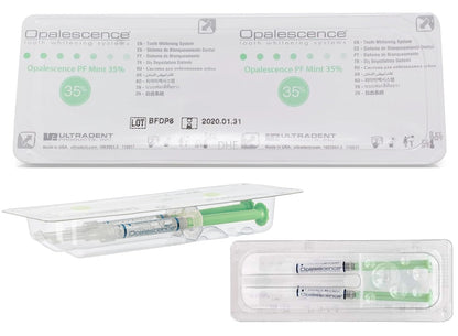 Opalescence 35% CP Mint Teeth Whitening Gel | Refill Kit with 4 Syringes | Professional Carbamide Peroxide Whitening by Ultradent