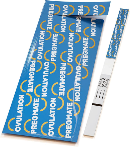 Pregmate Ovulation Test Strips | 50 LH Predictor Kit | Accurate Fertility Tracking for Cycle & Conception Planning