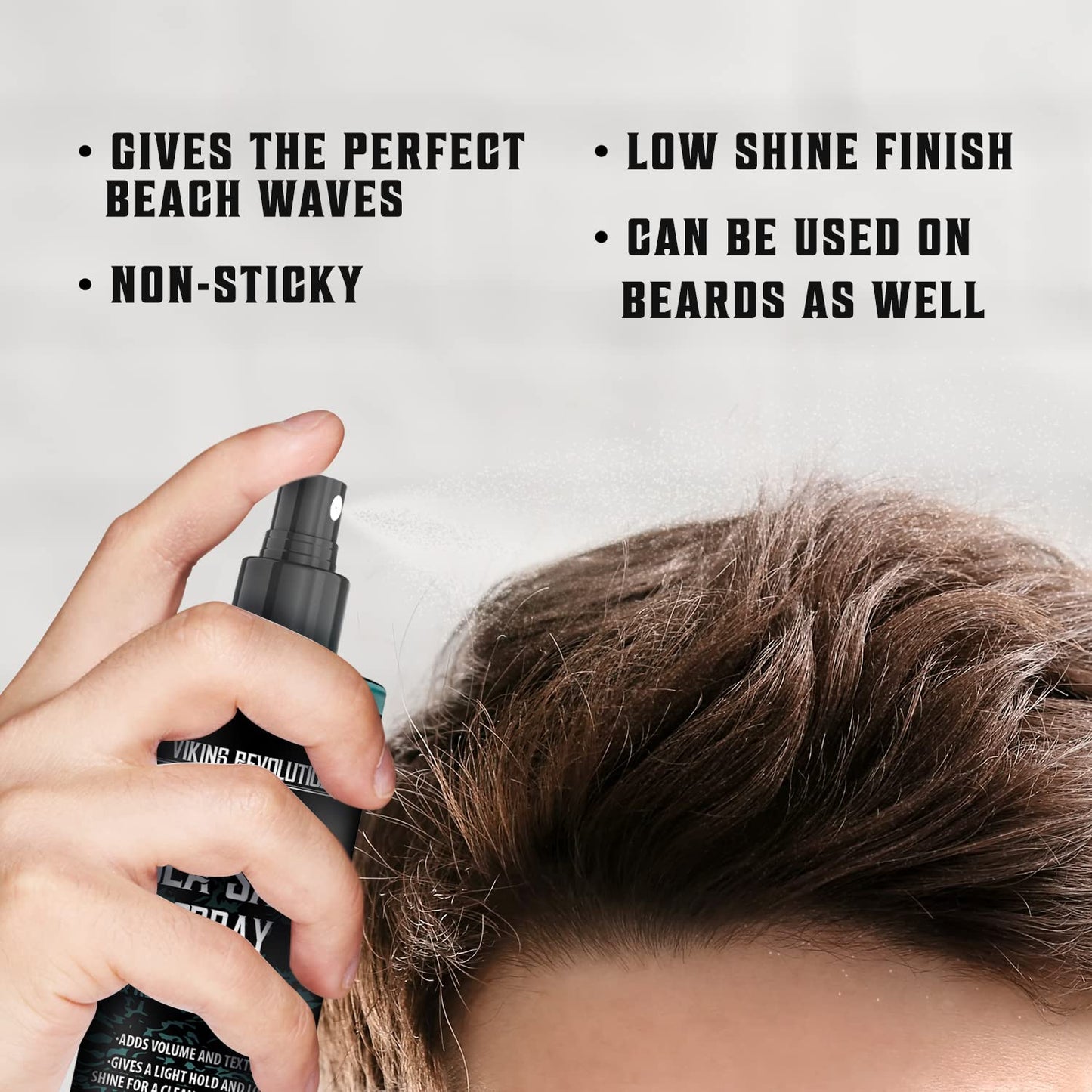 Viking Revolution Sea Salt Spray for Men – Texturizing Hair Spray for Volume & Beach Waves (6oz)