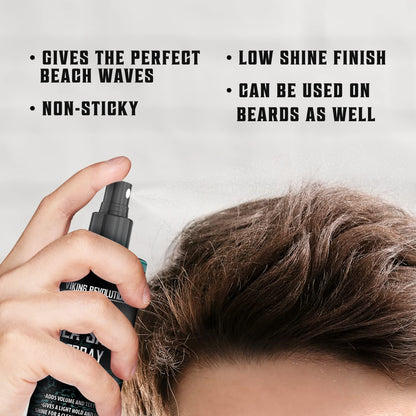 Viking Revolution Sea Salt Spray for Men – Texturizing Hair Spray for Volume & Beach Waves (6oz)
