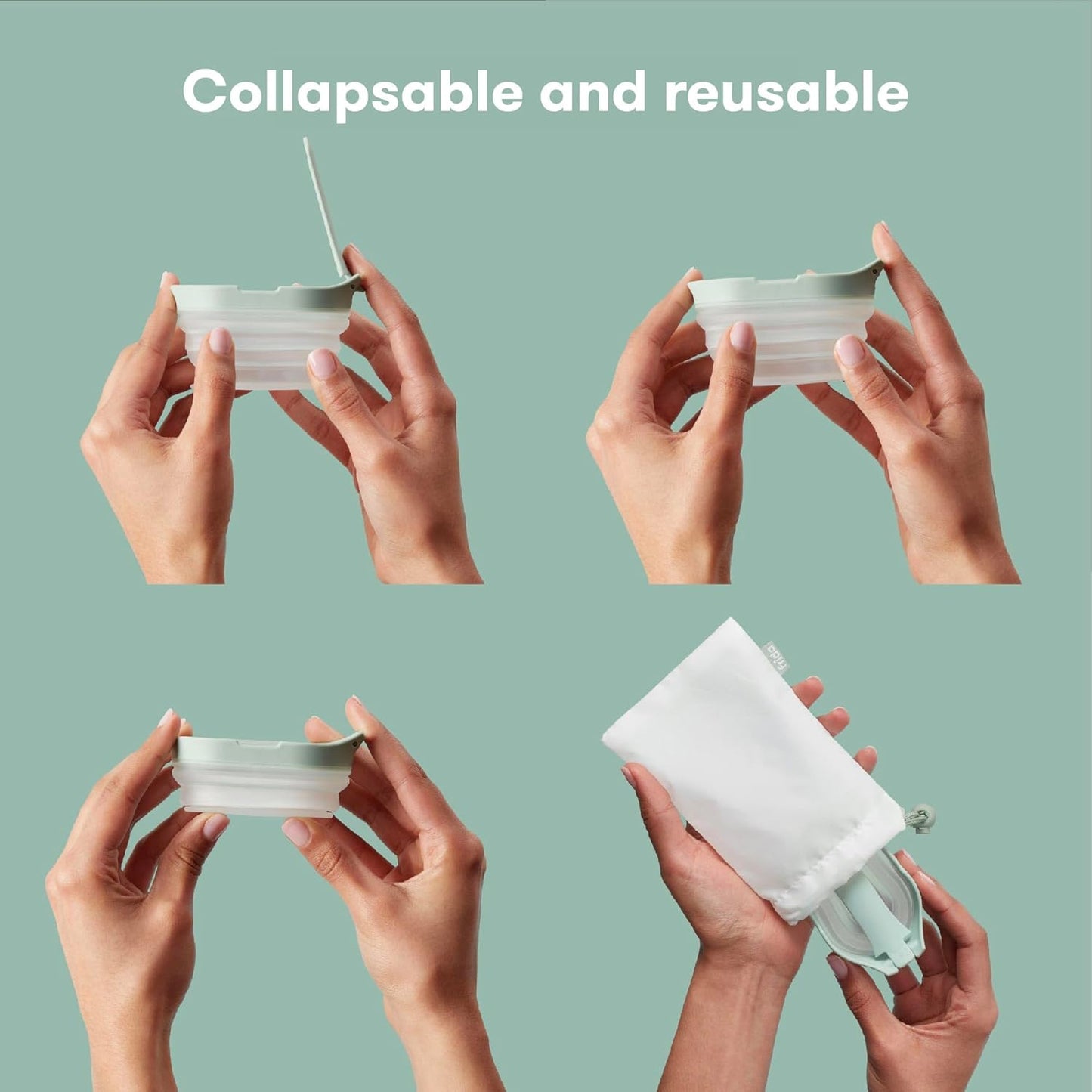 Frida Fertility No-Mess Pee Cup | Reusable Sample Cup for Pregnancy & Ovulation Tests | Includes Storage Bag