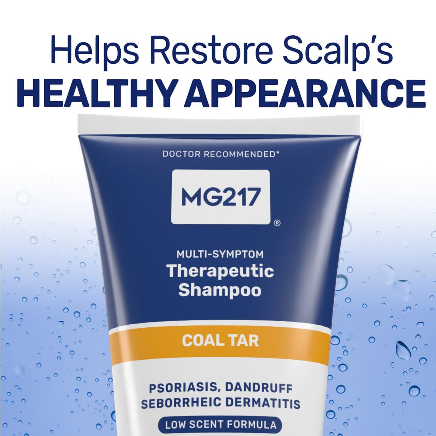 MG217 Psoriasis Shampoo & Conditioner | 0.5% Coal Tar Therapeutic Scalp Treatment | Controls Itching, Scaling & Flaking | 8 fl oz