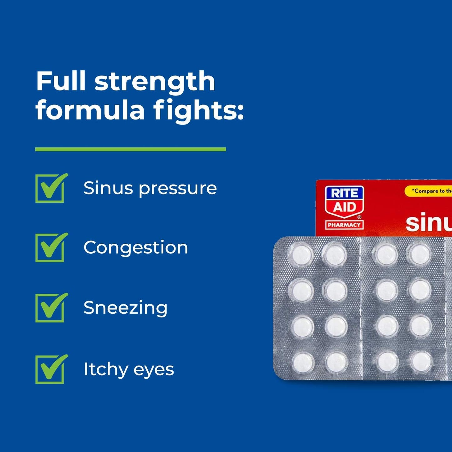 Rite Aid Sinus & Allergy Relief PE Tablets - 24 Count