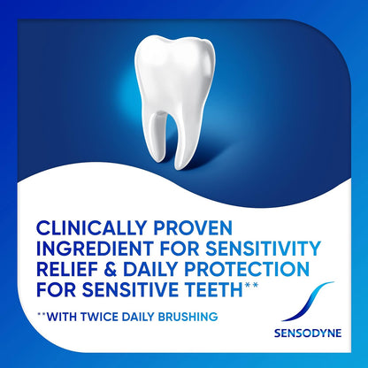 Sensodyne Repair & Protect Whitening Toothpaste for Sensitive Teeth, Cavity Prevention, 3.4 oz (Pack of 2)