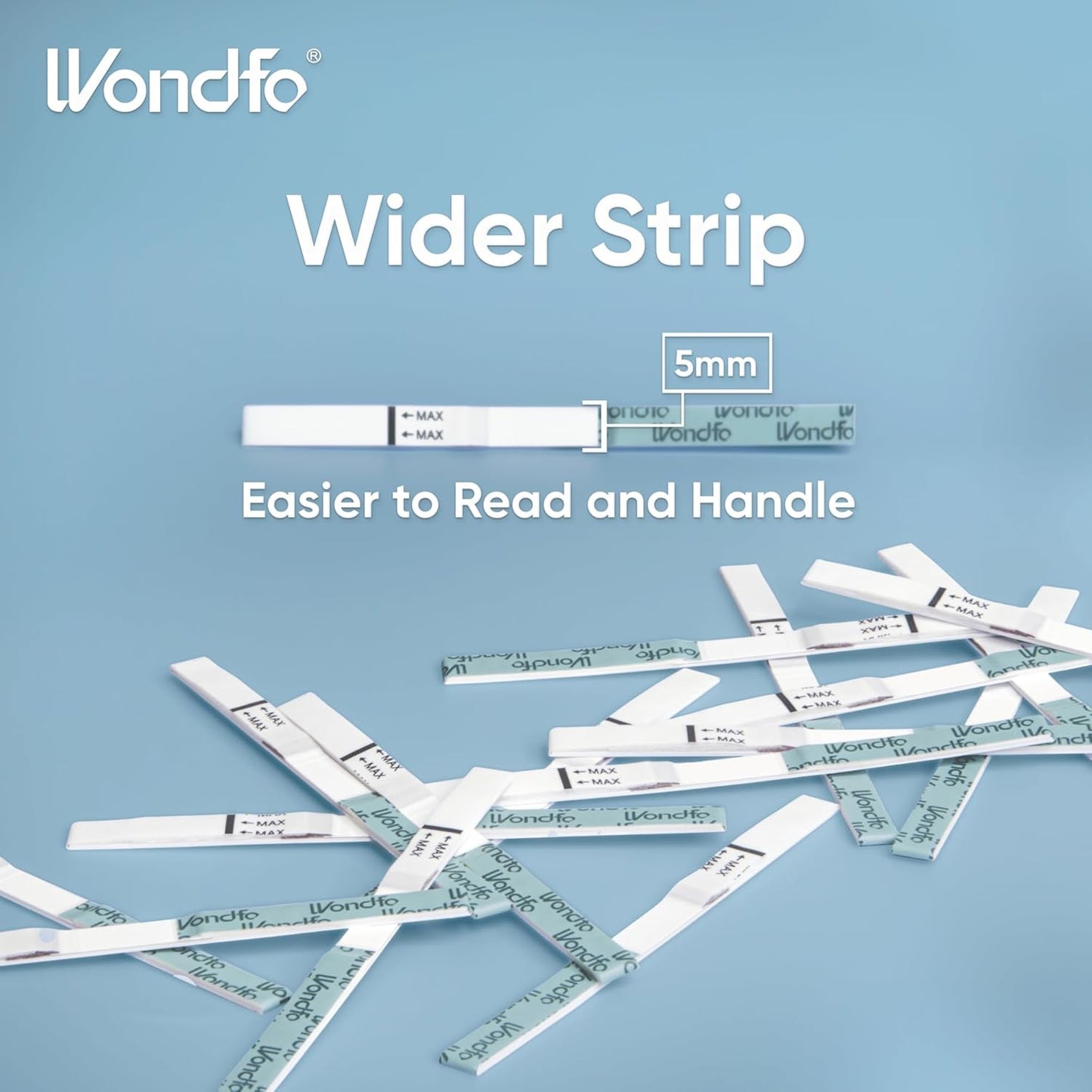 Wondfo Ovulation Test Strips | 50 LH Strips for Fertility & Pregnancy Planning | Fast, Sensitive Ovulation Detection at Home