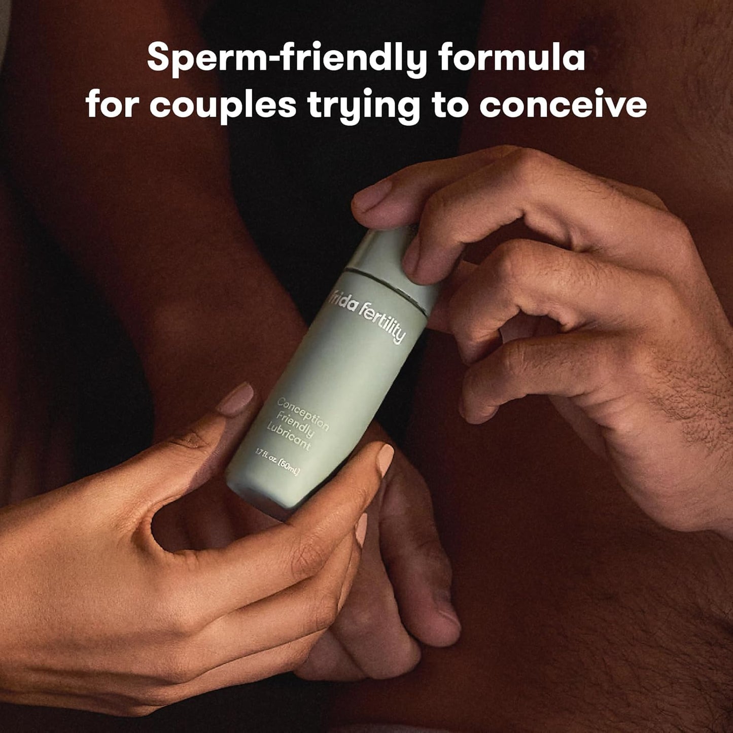 Frida Fertility Lubricant | Conception-Friendly Water-Based Lube | pH & Sperm Safe | Natural Hydration, Non-Sticky | 1.7 Fl Oz
