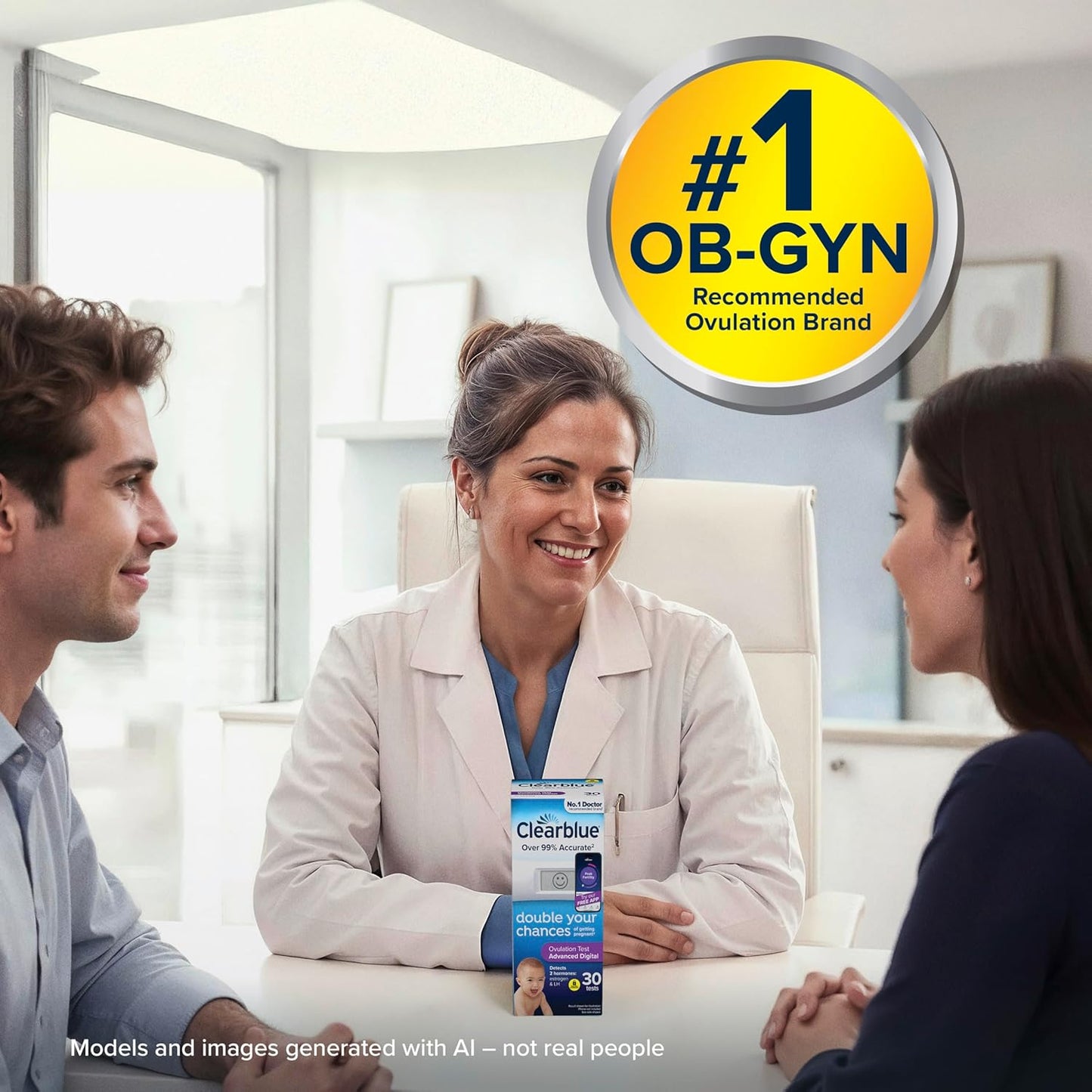 Clearblue Advanced Digital Ovulation Test Kit | 32 Tests | Accurate Fertility & Ovulation Tracking for Women